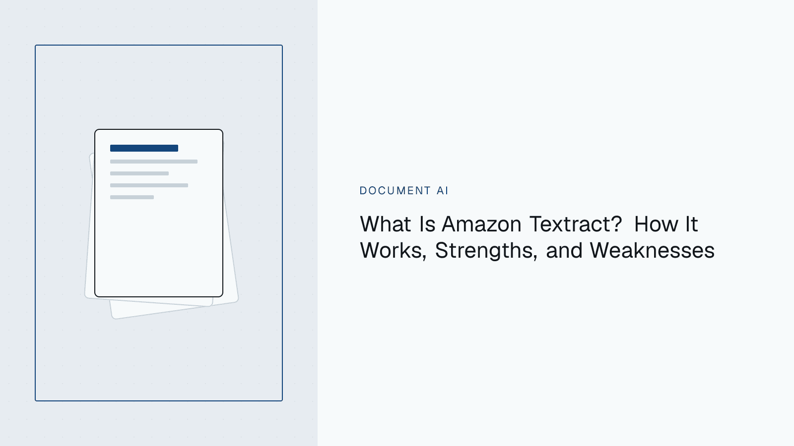 Diagram of a document passing through Amazon Textract's OCR and API-based extraction pipeline