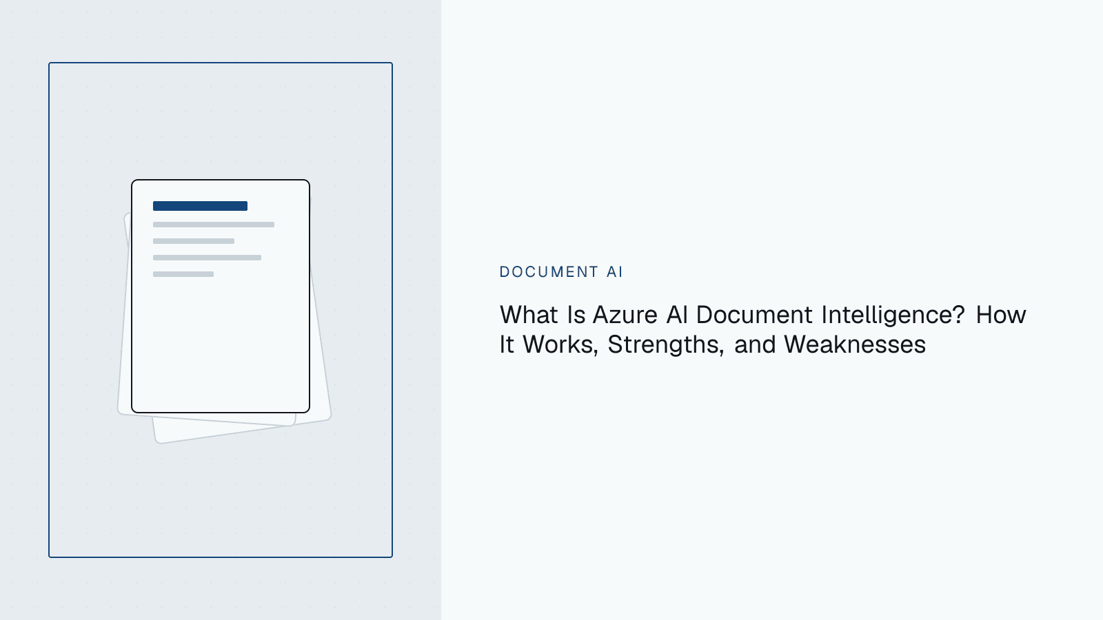 Diagram of a document passing through Azure AI Document Intelligence's OCR and prebuilt-model pipeline